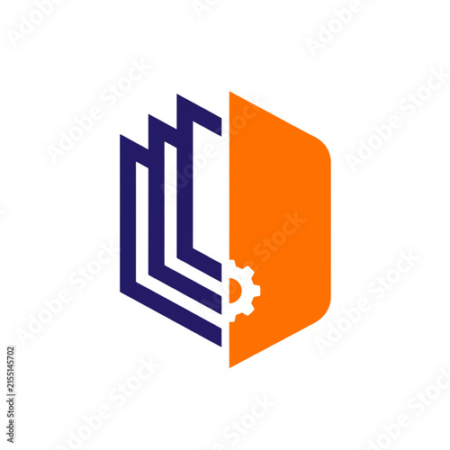 Book and Gear Vector Icon Concept for Education and Technology App UI Design