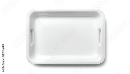 Blank plastic tray for food 