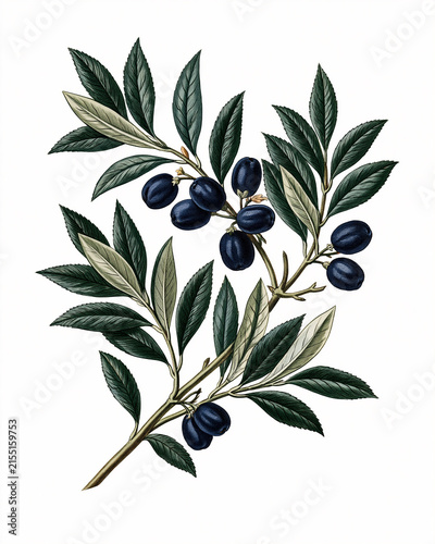 Vintage Botanical Illustration Collection – Aromatic Flowers and Fragrance Plants_osmanthus