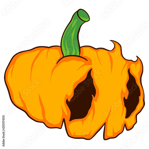 halloween pumpkin isolated illustration 