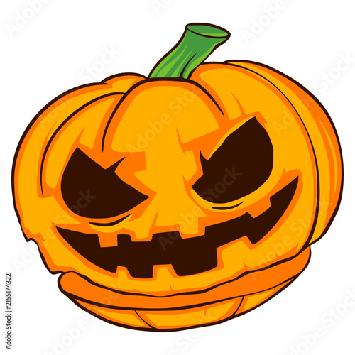 halloween pumpkin isolated illustration 