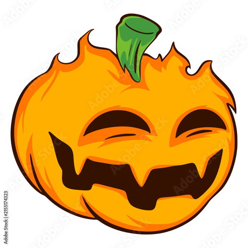 halloween pumpkin isolated illustration 