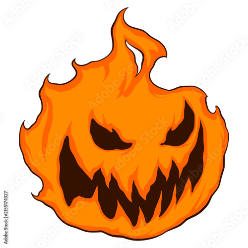 halloween pumpkin isolated illustration 