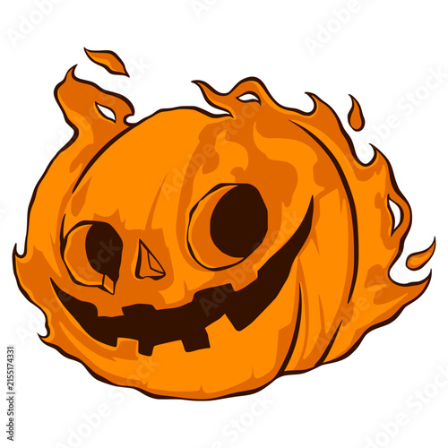 halloween pumpkin isolated illustration 