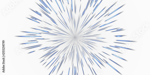 Canvastavla Blue Hyperspace Star Warp Overlay, Isolated on Transparent Background