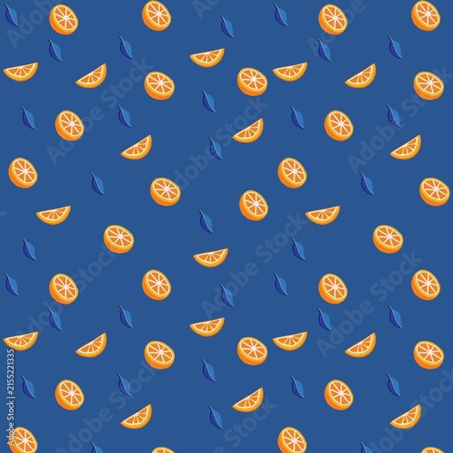 seamless pattern with oranges