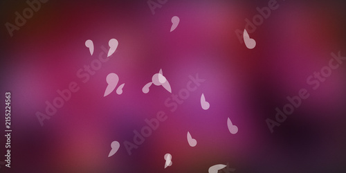 Abstract background with pink and purple colors and white floating shapes.