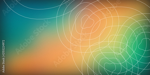 Abstract background with white contour lines and colorful gradients.