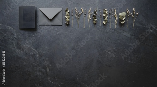This dimly lit atmospheric image showcases a mysterious scene with a blurred shadowy figure and a partially visible envelope creating a sense of intrigue