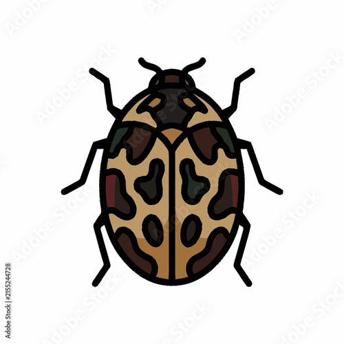 Stylized Spotted Insect Illustration