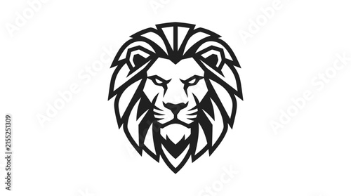 Stylized lion head icon