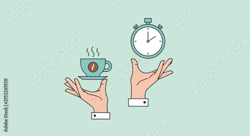 Woman in pajamas holding a clock with a smile.