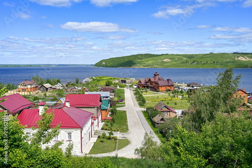 Sviyazhsk town cityscape with Sviyaga River port, Tatarstan Republic of Russia