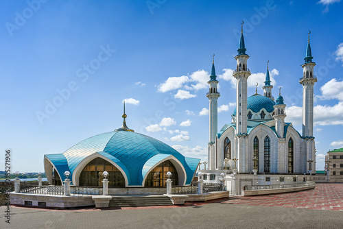 Scenic view of the Kul Sharif Mosque in Kazan Kremlin, Tatarstan Republic of Russia