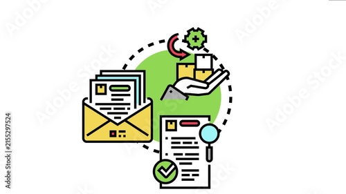 Acceptance of prevailing standards icon the process of quality control, compliance, and agreement with established guidelines in business operations