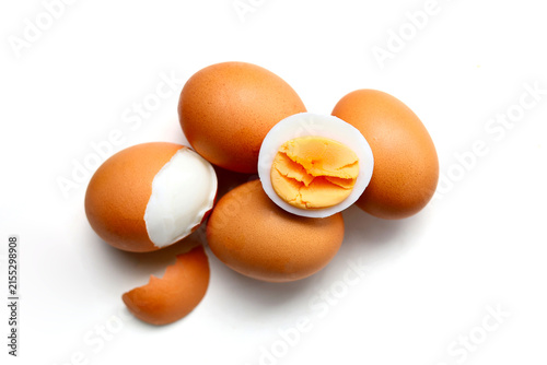 Принти на полотні Delicious high-protein hard-boiled eggs