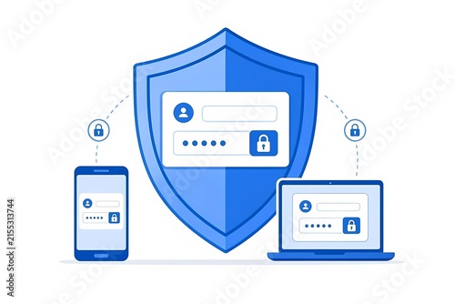 Shield protecting login password and account security across devices