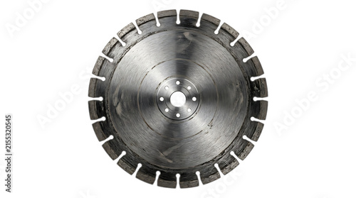 Obraz na plátne Circular Saw Blade Detail: A close-up view of a durable circular saw blade, showcasing its sharp teeth and sturdy construction, ready for heavy-duty cutting