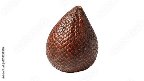 Foto Whole exotic salak snakeskin fruit isolated on a white background tropical organ