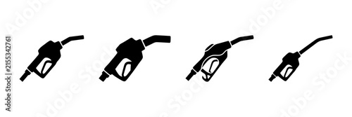 Modern Fuel Pump Handle Symbol for Gas Station, Refueling, Petrol and Vehicle Service Concept