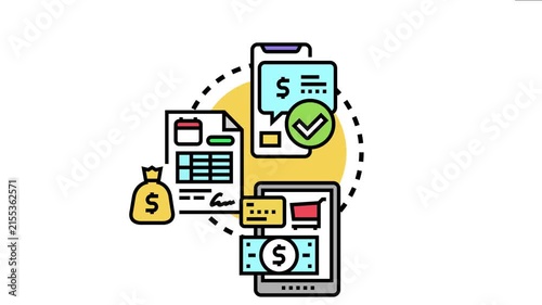Online payment options featuring digital transfers, mobile banking, and various methods for making financial transactions, managing accounts, and confirming purchases