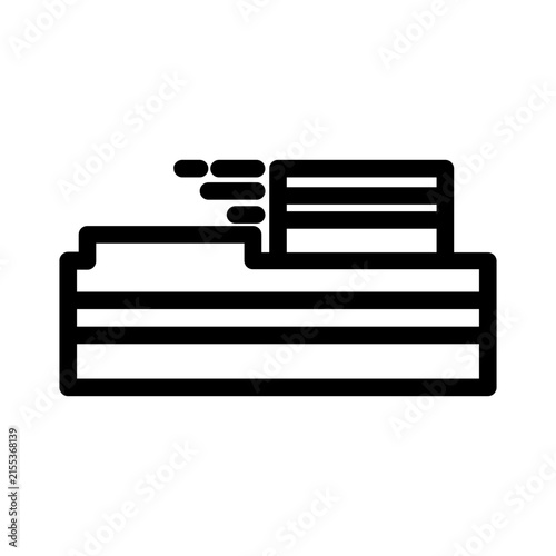 debit pay outline icon for graphic designer or web builder svg format