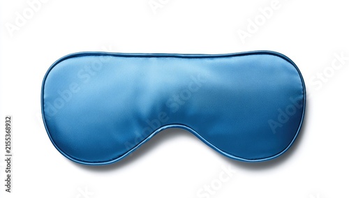 Blue Silk Sleep Mask for Comfortable and Restful Sleep.