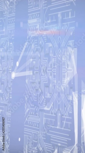 Animation of network of connections on interface