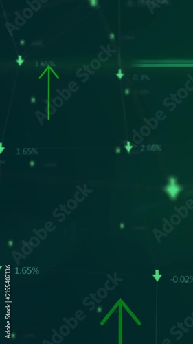 Animation of network of connections over arrows