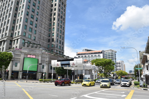 Cityscape in front of Bugis Station, Singapore