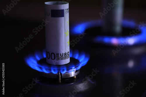 Картината върху платно The cost of gas, the euro crisis