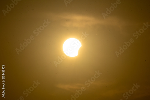 solar eclipse the moon covers the sun Italy Europe