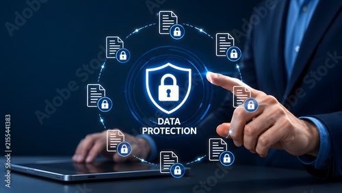 Cybersecurity data protection system shielding confidential digital document files from unauthorized access
