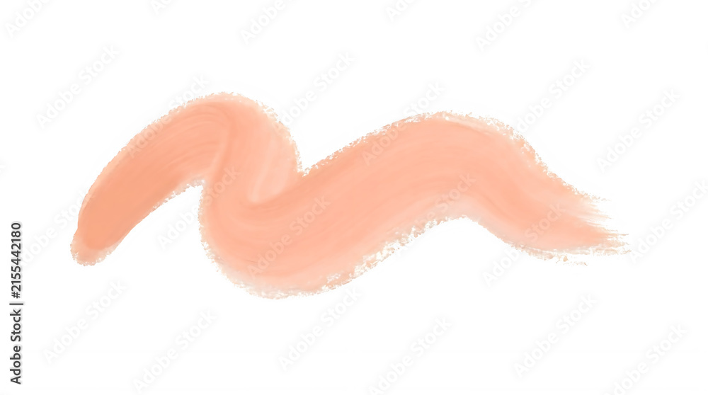 Fototapeta premium Soft Watercolor Style Abstract Orange Swirl Design transparent background