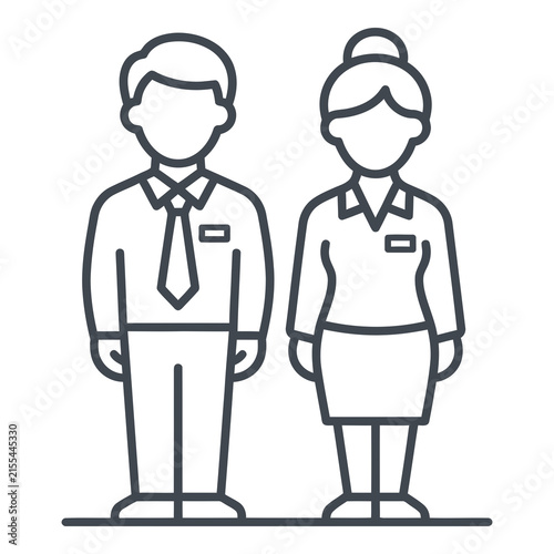 Business people standing together in formal attire