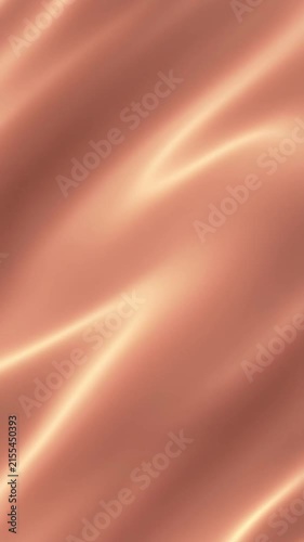 Soft Metallic Rose Gold Silk Wave Background Elegant