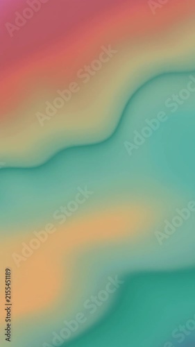 Colorful Teal Orange Rainbow Gradient Wave Background Vibrant