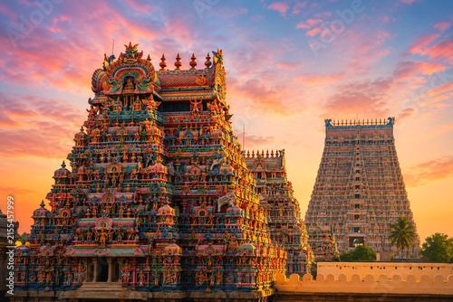 Sri Ranganathaswamy Temple located in Srirangam, Tiruchirappalli, Tamil Nadu, India, 