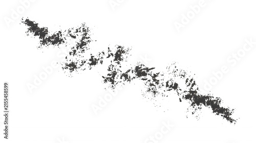 Abstract Artistic Black Ink Splatter Design Pattern transparent background