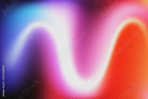 Картината върху платно Abstract colorful gradient background with grainy texture and wavy light wave pattern