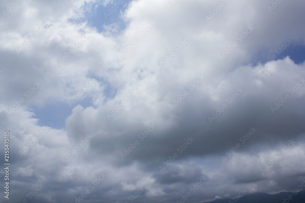 Obraz premium It is a blue sky with clouds.