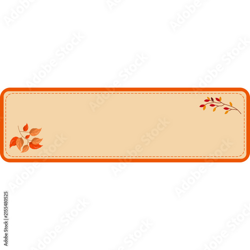 Autumn Floral Label Collection