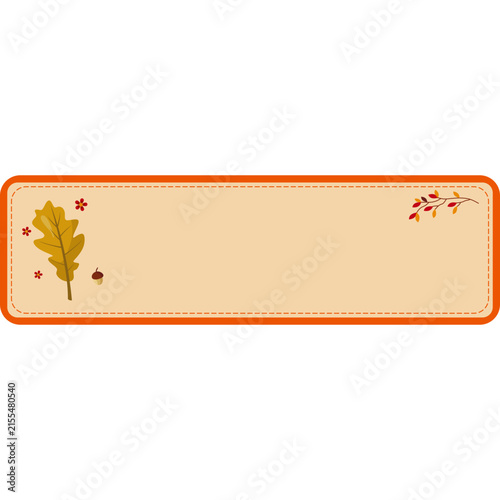 Autumn Floral Label Collection