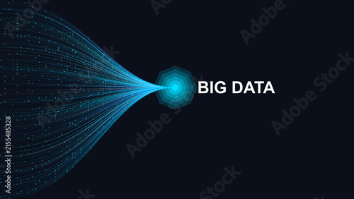 Big Data Fiber Optic Aggregation Node Network Stream