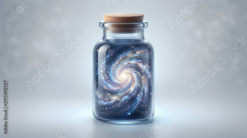 Obraz na płótnie Galaxy Jar Surreal Collage Art 