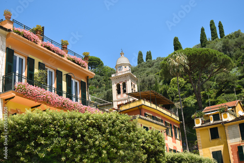 Bild auf Leinwand port of portofino in italy