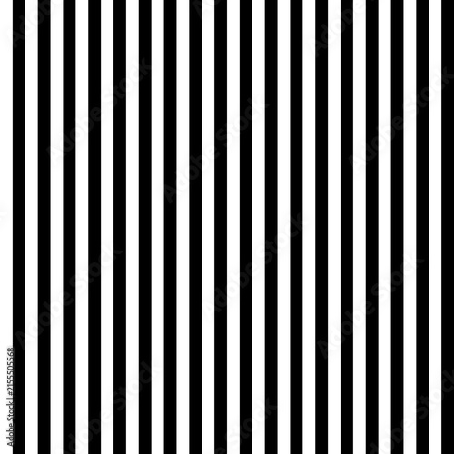 Black and white vertical stripes pattern. Classic high-contrast striped design, seamless geometric background.