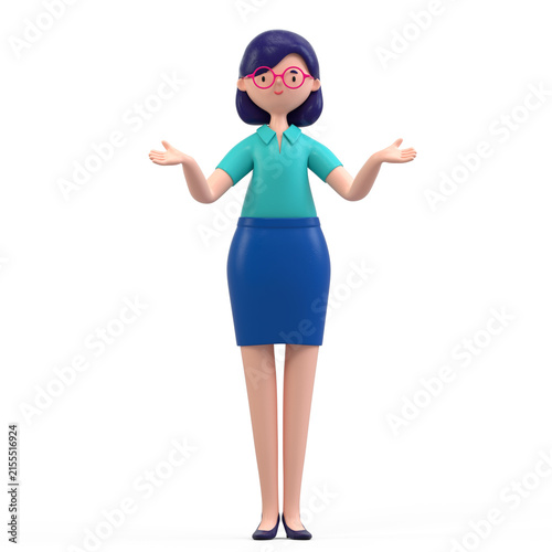Quadro su tela A woman with arms spread