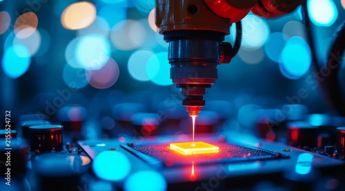 A new chip is created using a laser using a 2 nm process technology.