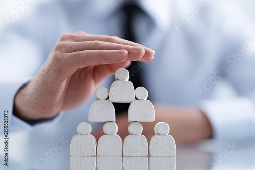 Team Leader focuses all connections on himself. Leadership skills, complete control. Distribution of indications in the vertical hierarchy. Decision making center. Subordination, business management 